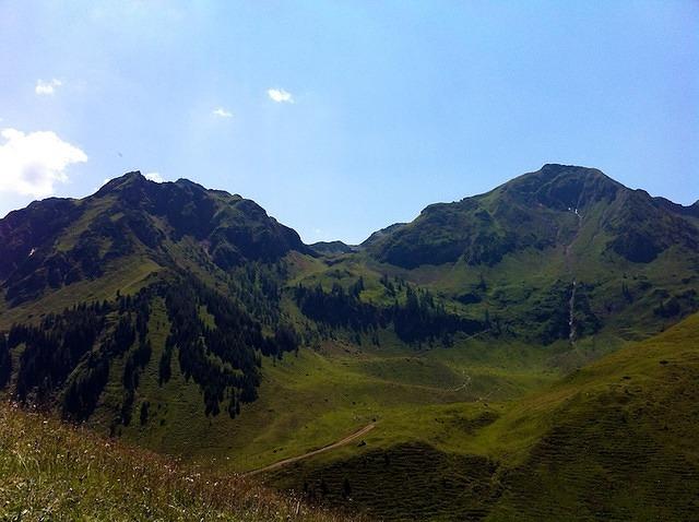 view back from the third summit