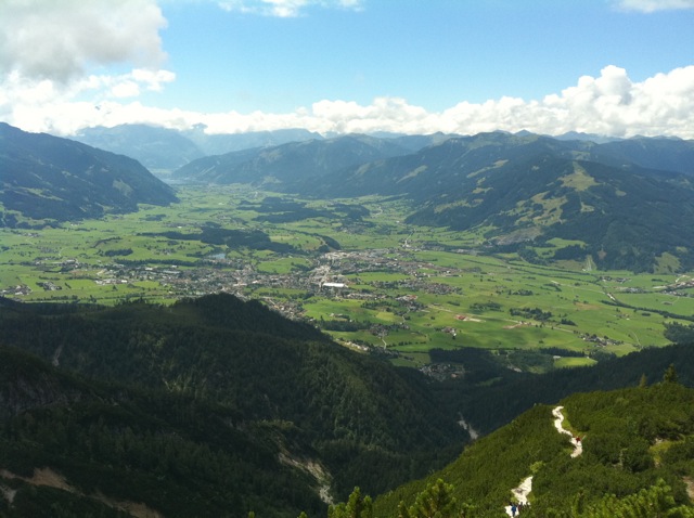 view to Saalfelden and Zell am See