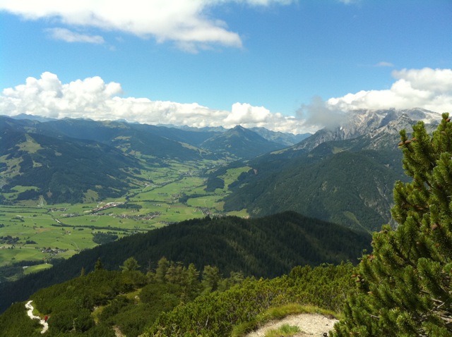 view to the west, my home-qth Leogang
