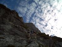 very steep sections